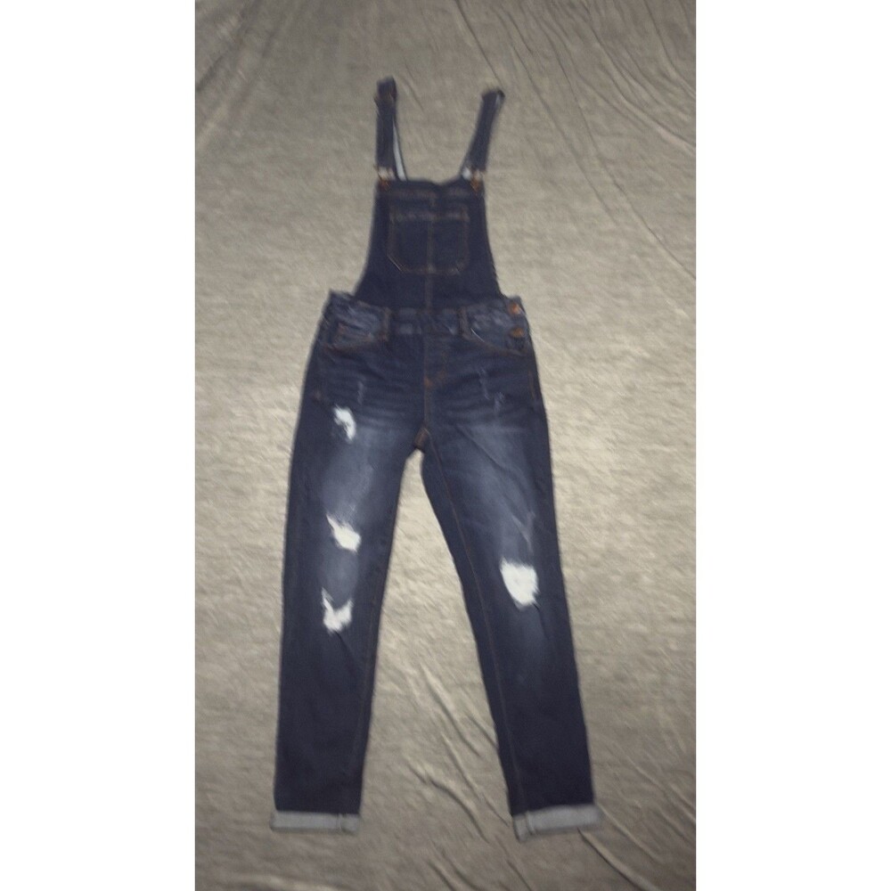 WAX JEAN Women Junior Denim Overalls Rolled Cuffs NEW Without Tags Small Y2K 90s